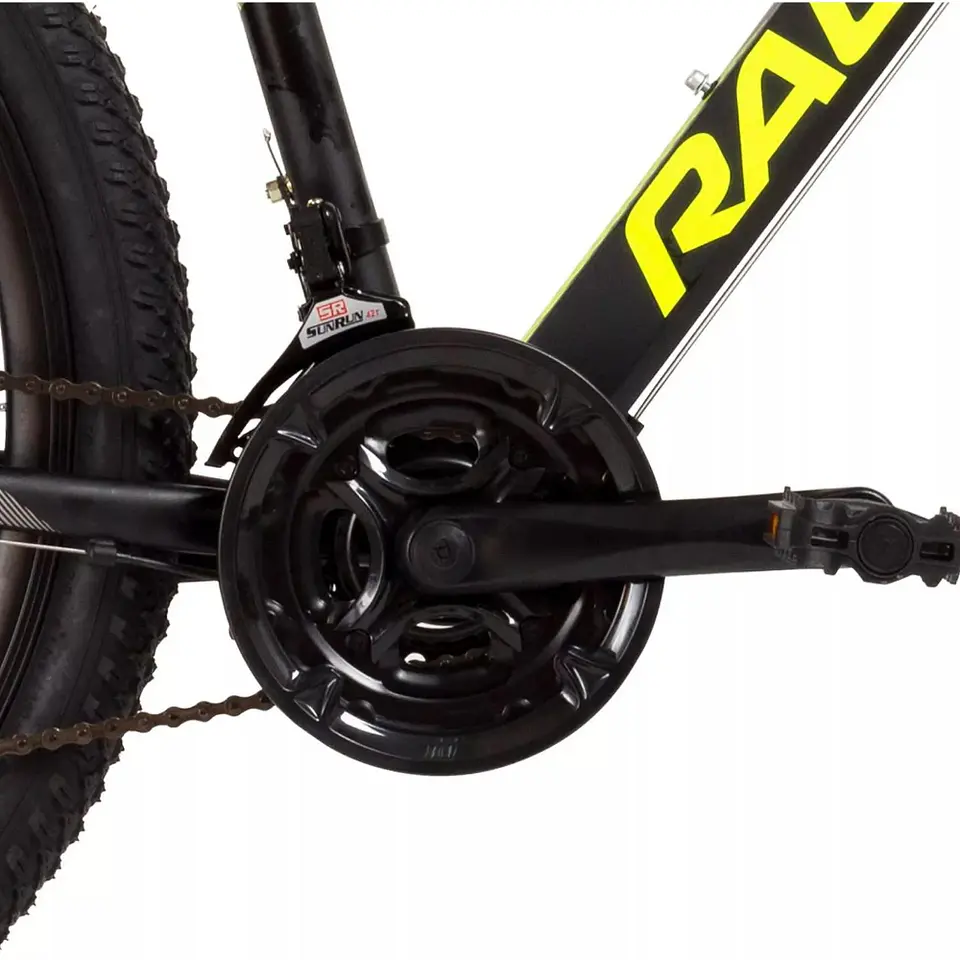 Bicicleta MTB Raleigh Agile Aro 27.5 de Aluminio Negro/Amarillo 4