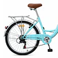Bicicleta Urbana Lady Aro 26 Verde con Canasta, Parrilla y 7 Velocidades - Miniatura 3