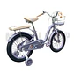 Bicicleta Infantil Aro 16 Lila con Canasta y Ruedas Auxiliares - Miniatura 3