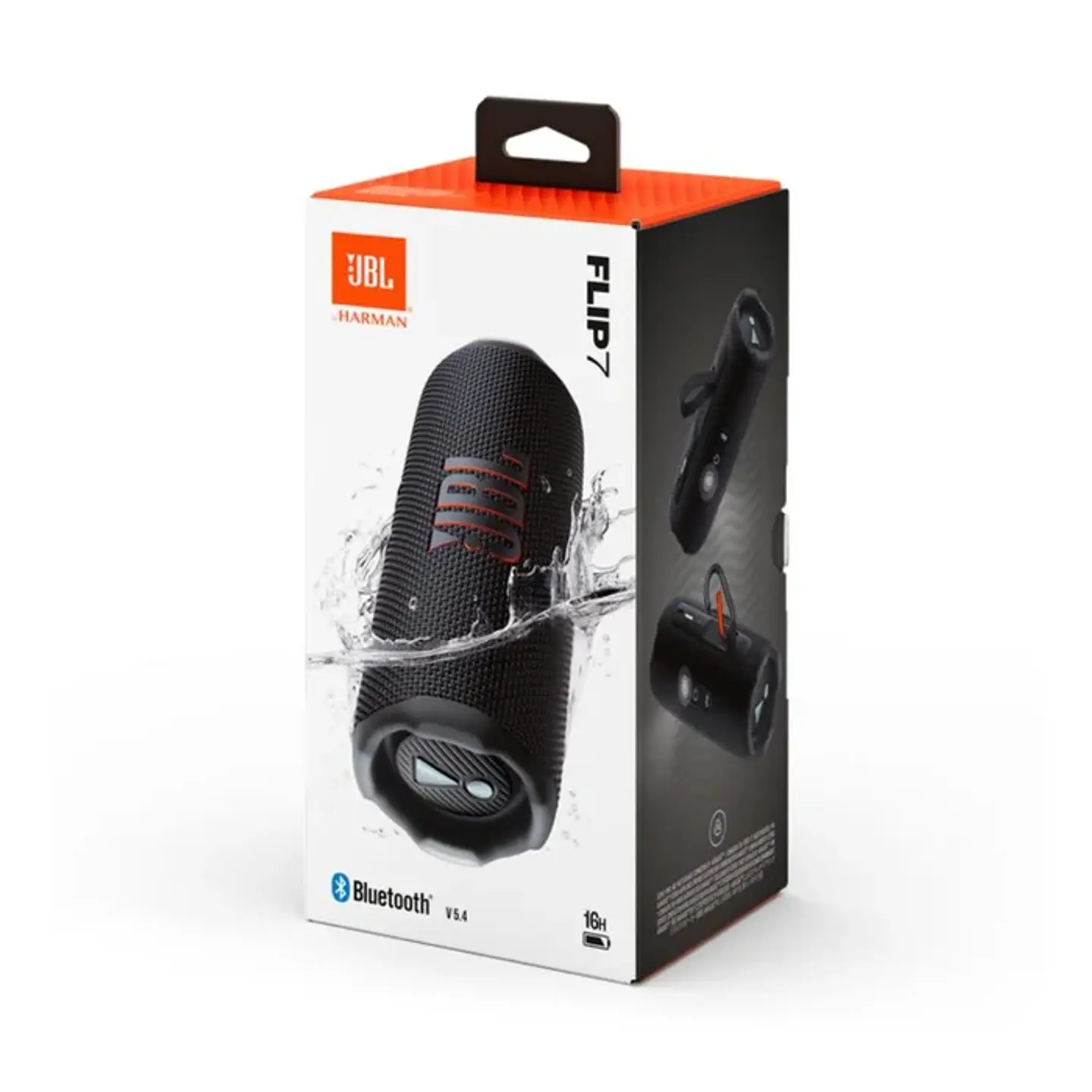JBL Flip 7 Negro – Parlante Bluetooth Portátil IP68 con AI Sound Boost 8
