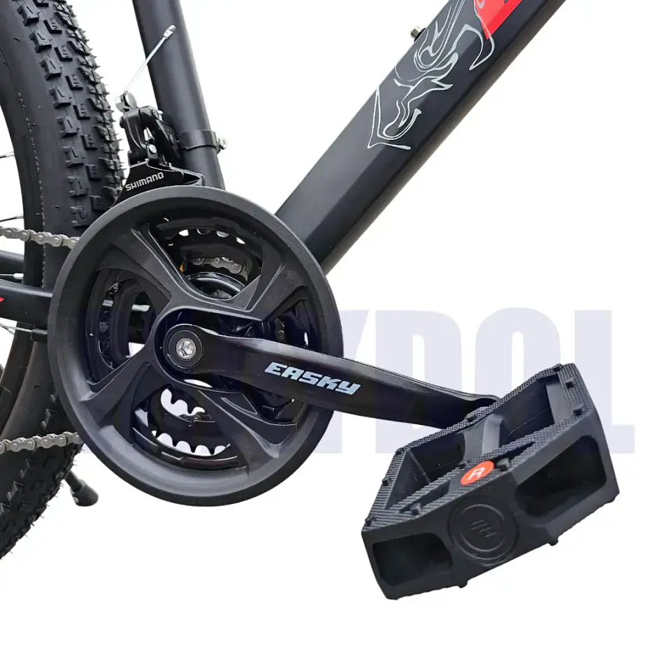 Bicicleta MTB Aro 29 Easky de Aluminio con Shimano 21V Negro/Rojo 5