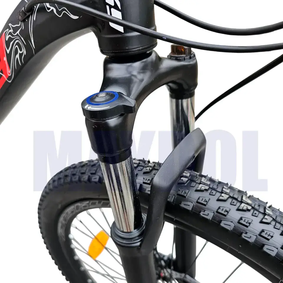 Bicicleta MTB Aro 29 Easky de Aluminio con Shimano 21V Negro/Rojo 4