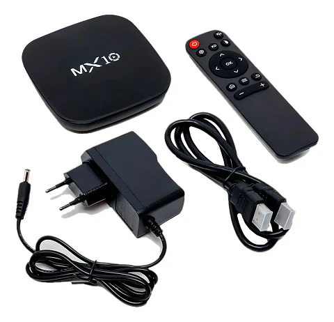 MX10 TV Box Android 14 4K 8GB RAM / 128GB con Google Assistant