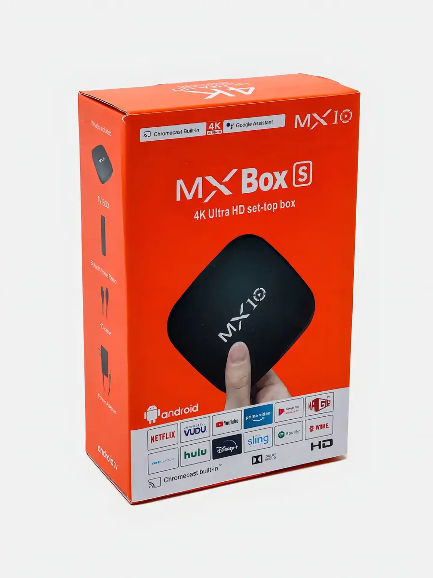 MX10 TV Box Android 14 4K 8GB RAM / 128GB con Google Assistant 3