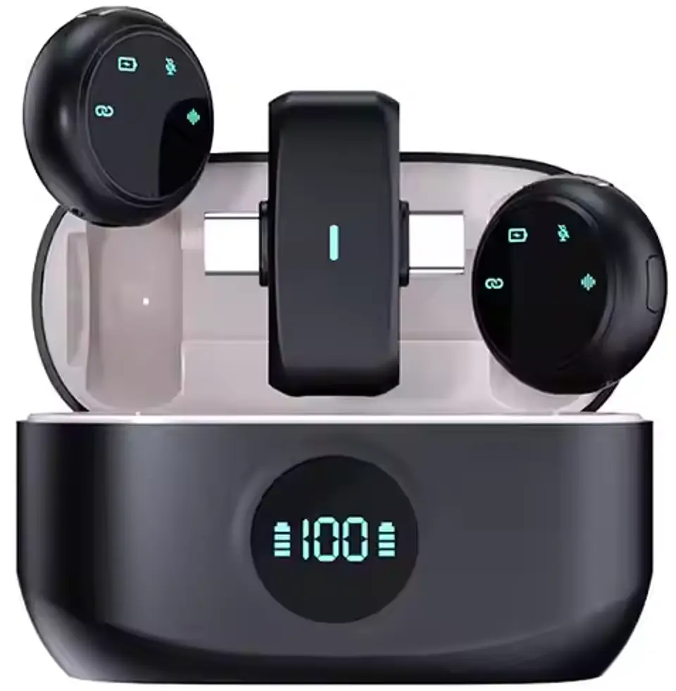 Micrófono Inalámbrico K31 Lavalier para Celular 2.4 GHz con Clip 3