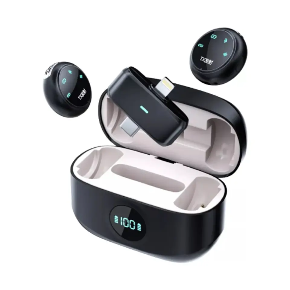 Micrófono Inalámbrico K31 Lavalier para Celular 2.4 GHz con Clip 1