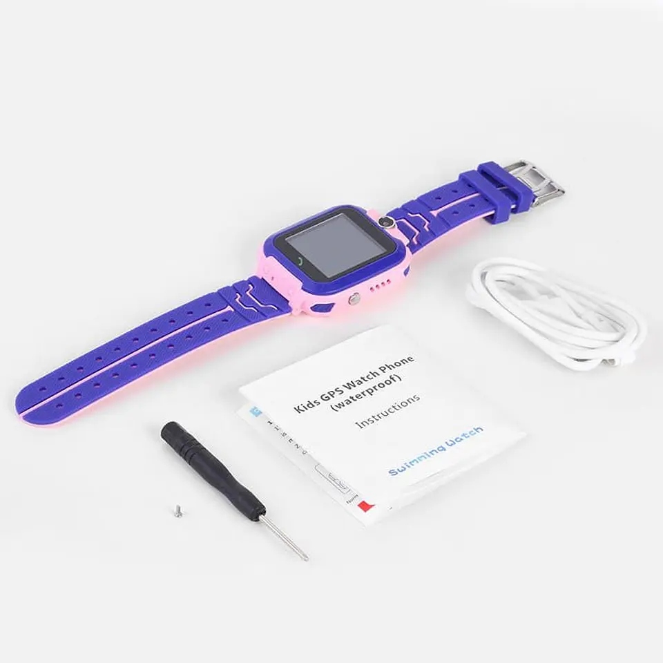Smartwatch Infantil Q12 Rosado con SIM, Llamadas, SOS, Cámara y Ubicación LBS 4