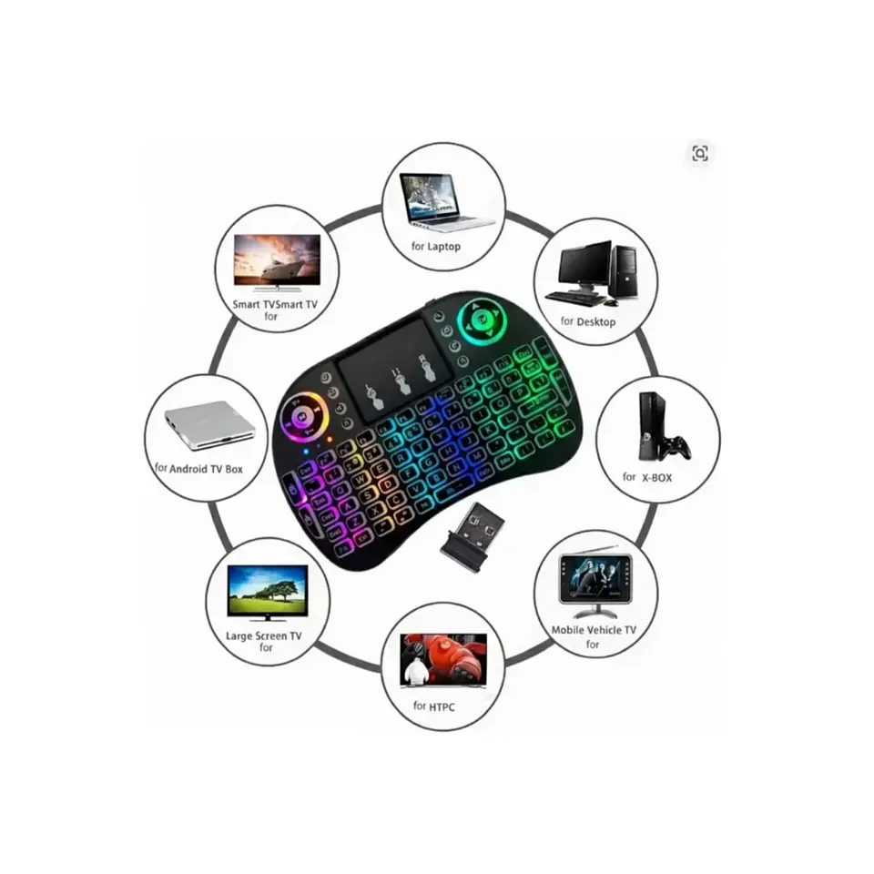 Mini Teclado Inalámbrico Baihuo MY-7100 QWERTY Compacto 3