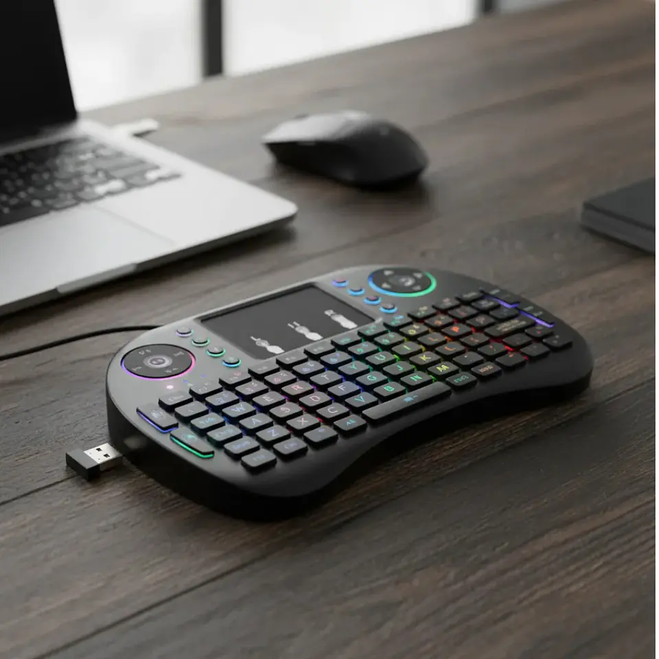Mini Teclado Inalámbrico Baihuo MY-7100 QWERTY Compacto 4