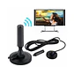 Antena TV Digital Interior 3.5 dBi con Amplificador y Cable Coaxial 3 m - Miniatura 2