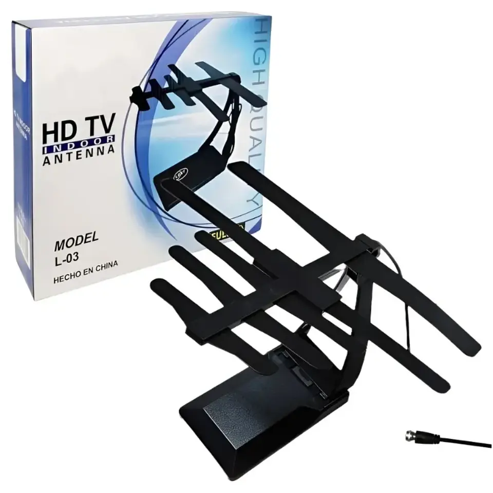 Antena Digital Full HD 5T1091 para Interior y Exterior con Cable RG6 2