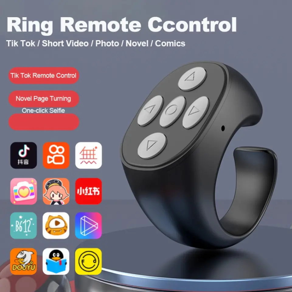 Control Remoto Bluetooth JX-05 de 5 Botones para Celular 3