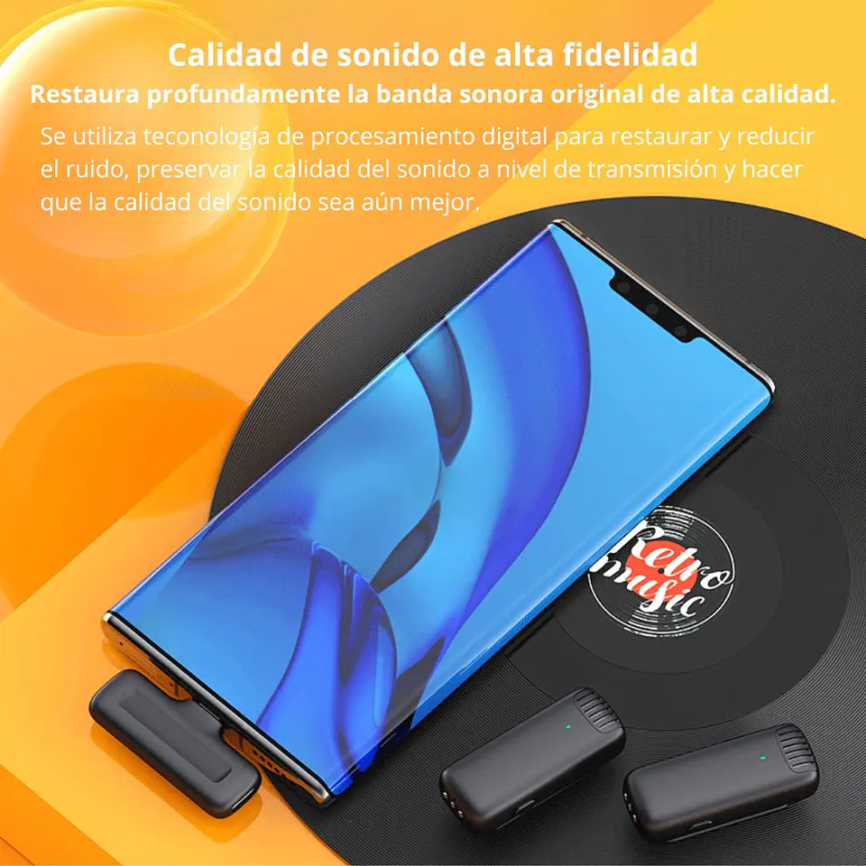 Micrófono Inalámbrico J13-IP Dual Lightning 2.4G con Estuche de Carga 6