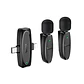 Micrófono Inalámbrico Hoco L15 Dual Lightning y USB-C 2.4 GHz - Miniatura 1