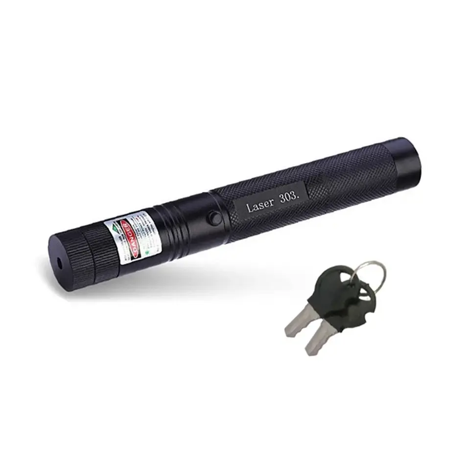 Puntero Láser Verde 303 532 nm con Batería y Cargador 2