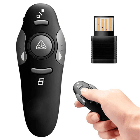 Presentador Inalámbrico PPT con Puntero Láser USB 10 m