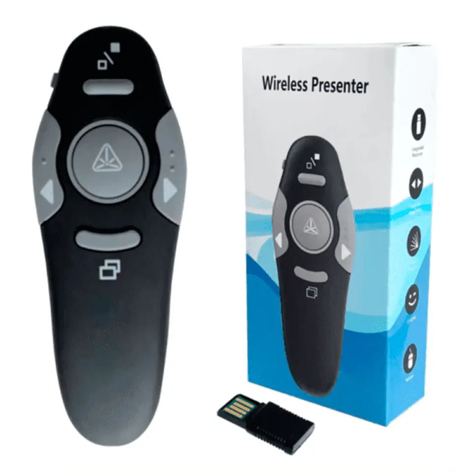 Presentador Inalámbrico PPT con Puntero Láser USB 10 m 6