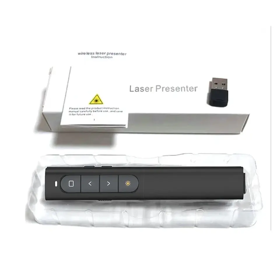 Presentador Inalámbrico PPT03 con Puntero Láser USB 3