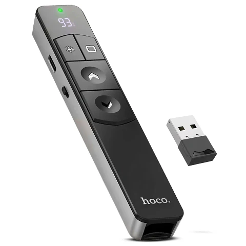 Presentador Inalámbrico HOCO GM202 con Puntero Láser Recargable