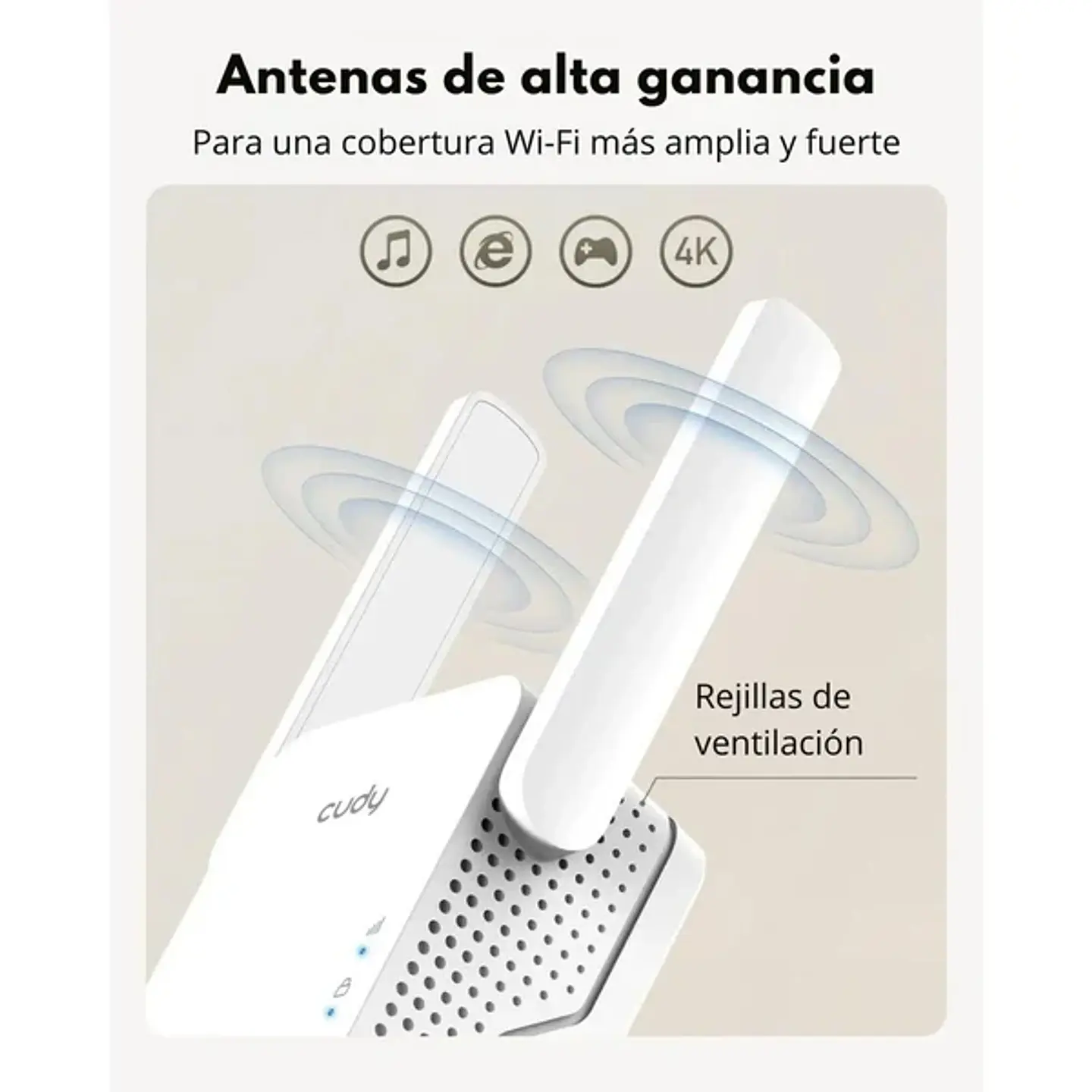 Repetidor WiFi 6 Cudy RE1500 AX1500 Dual Band Mesh 4