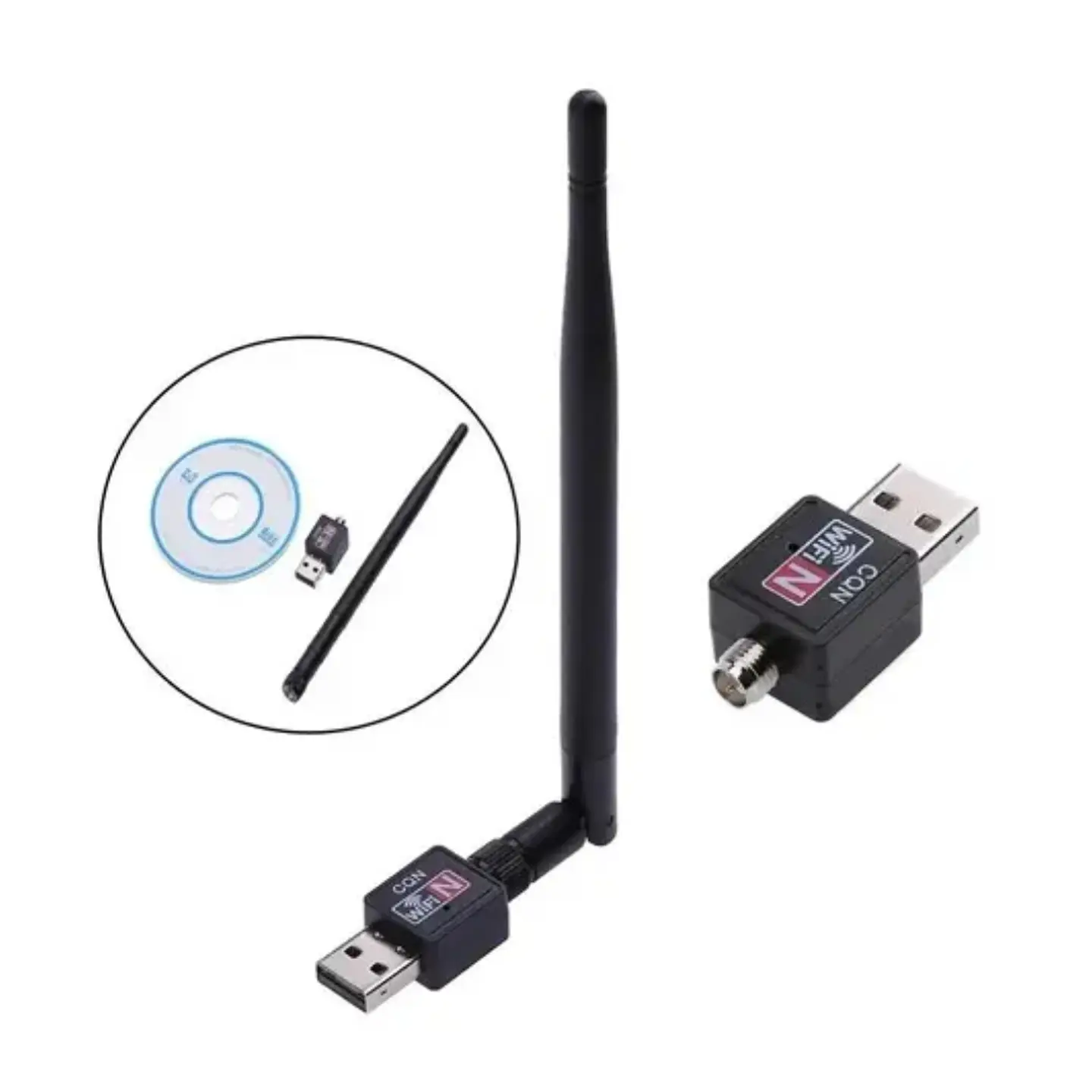 Adaptador USB WiFi 2.0 802.11n con Antena Wireless 1