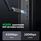 Adaptador WiFi USB UGREEN AC650 Dual Band 2.4/5 GHz 6 dBi - Miniatura 2
