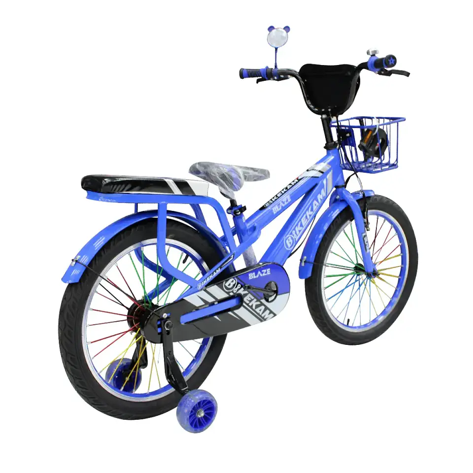 Bicicleta Infantil BLAZE Aro 16 Azul con Canasta y Auxiliares 3