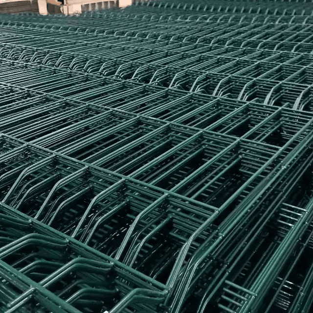 Reja 3D Verde 2.08x2.5m Galvanizada + cubierta PVC malla