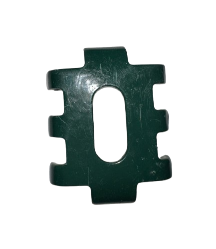 Fijación acero verde para rejas 3d para usar con perno o remache