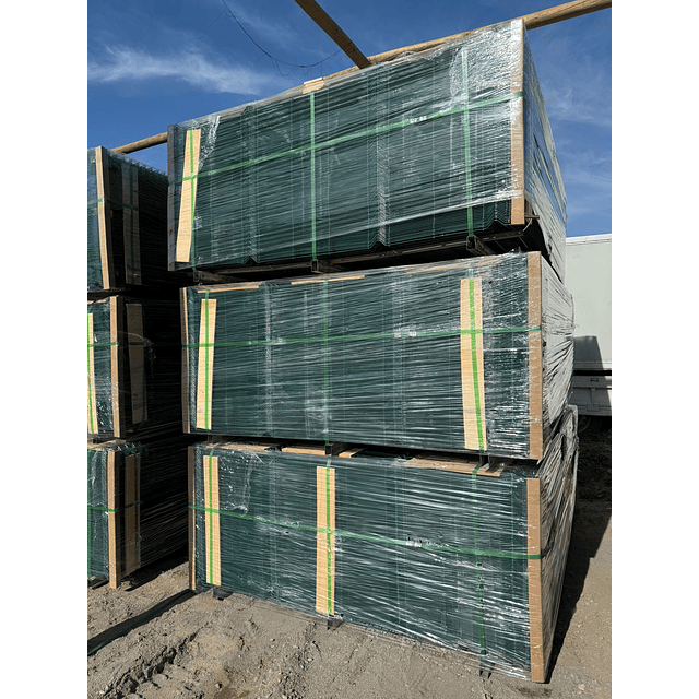 Reja 3D Verde 1.85x2.5m Galvanizada + cubierta PVC ECO