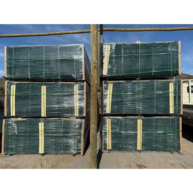 Kit Reja 3d 1.2m con Poste Verde 1.2m con base para piscinas o barreras new jersey