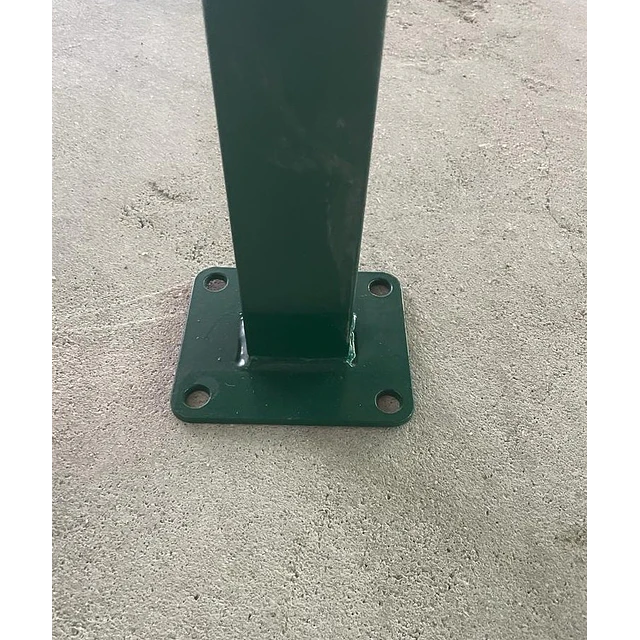 Pilar / Poste verde con Base 1.2m 50mmx50mm Para Reja 3d Verde