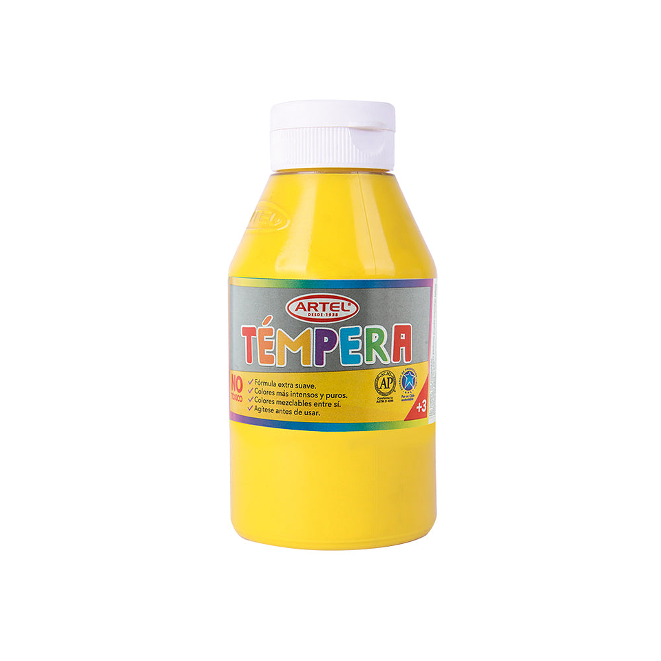 Tempera Proarte  Frasco 250ml Amarillo Medio Artel 1