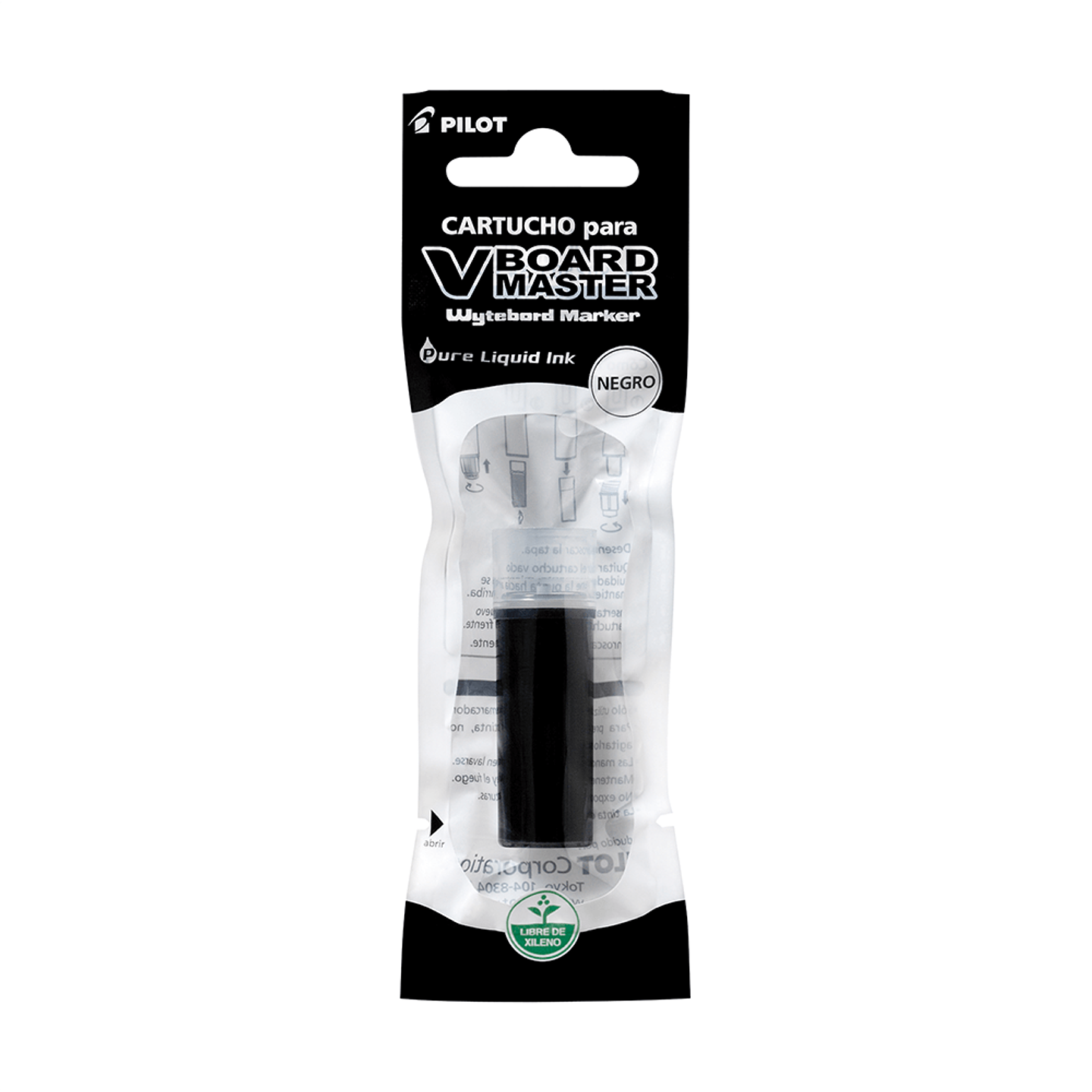 Recarga Marcador Pizarra V Board Master Color Negro Pilot 1