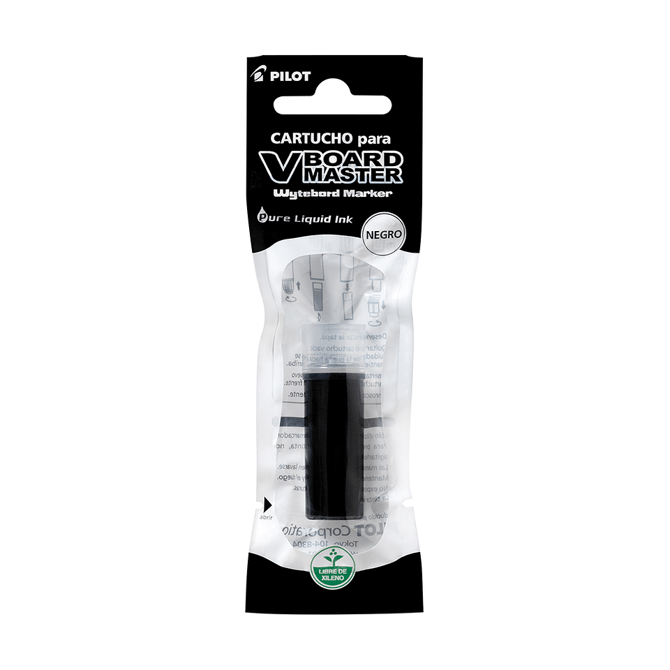 Recarga Marcador Pizarra V Board Master Color Negro Pilot 1