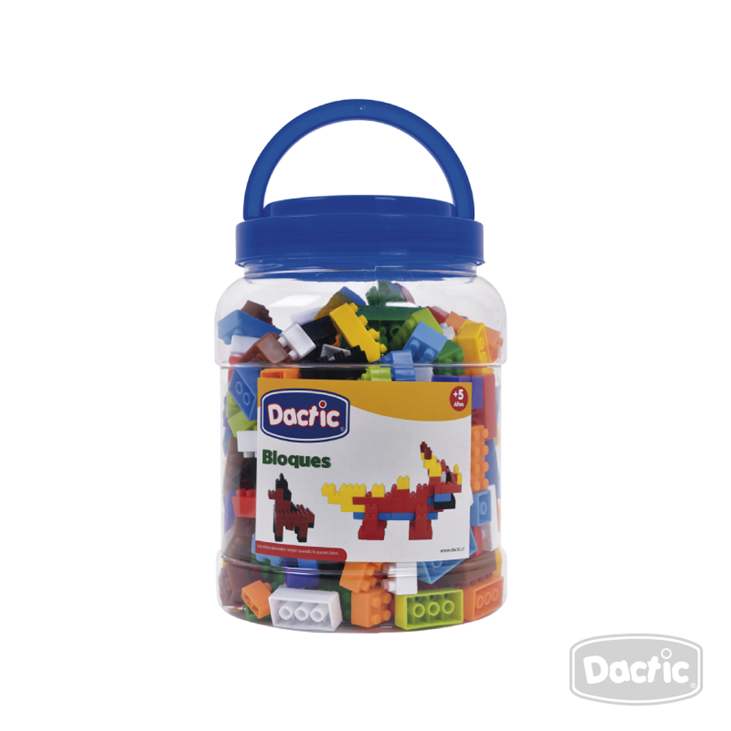 Juego Didactico Bloques Conectables Pequenos 300 unidades Dactic 1