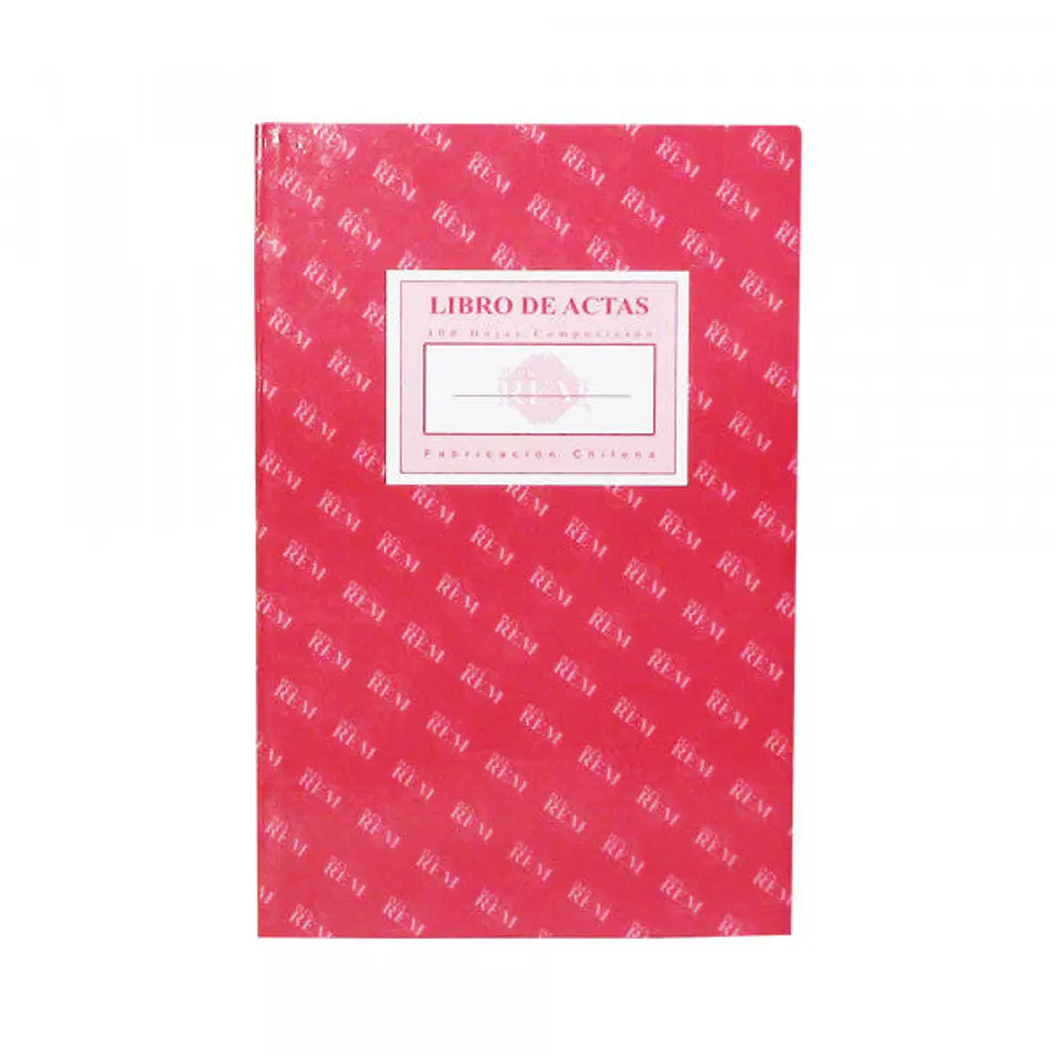 Libro De Actas 100Hjs Lineal Foliado Composición Rem 1