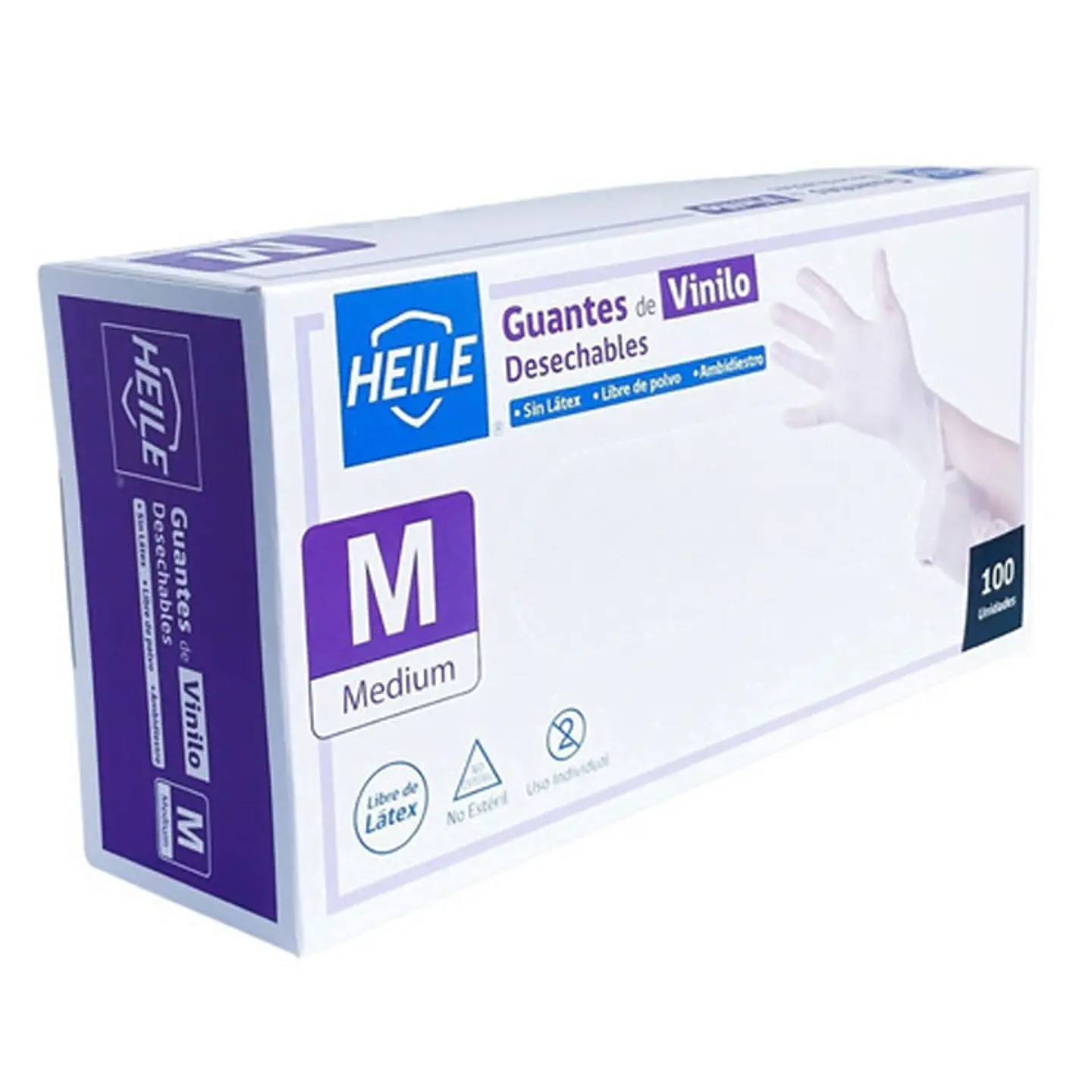 Guante Vinilo Talla M Heile 1