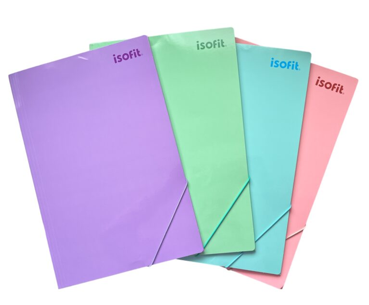 Carpeta Elastico Oficio Isofit-Dsg/W Color Pastel 1