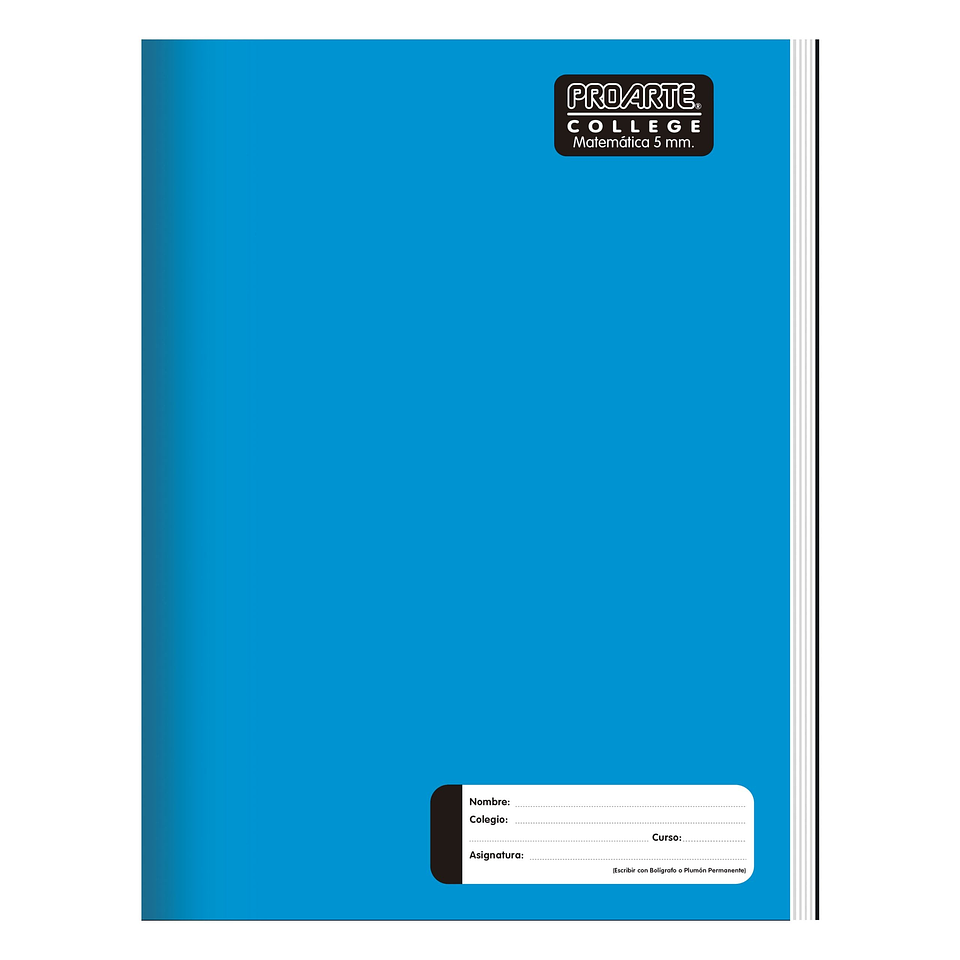 Cuaderno College Cuadro Chico 5mm 100hjs Proarte 1