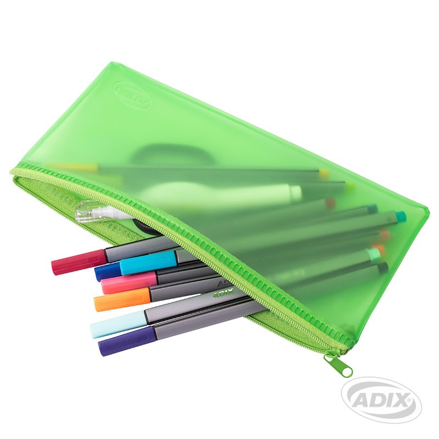Estuche Escolar PVC Verde (008) ADIX 1
