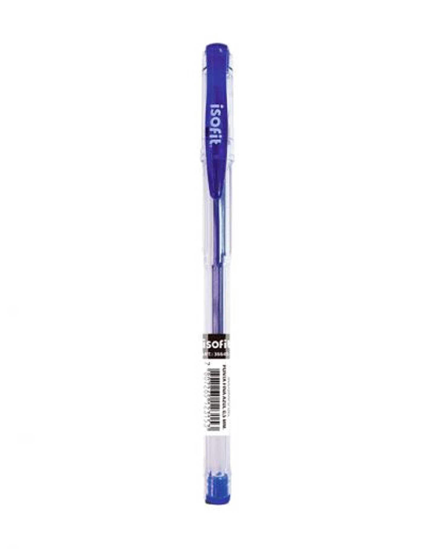 Boligrafo Lapiz Gel 0.5Mm Punta Fina Color Azul Isofit 1