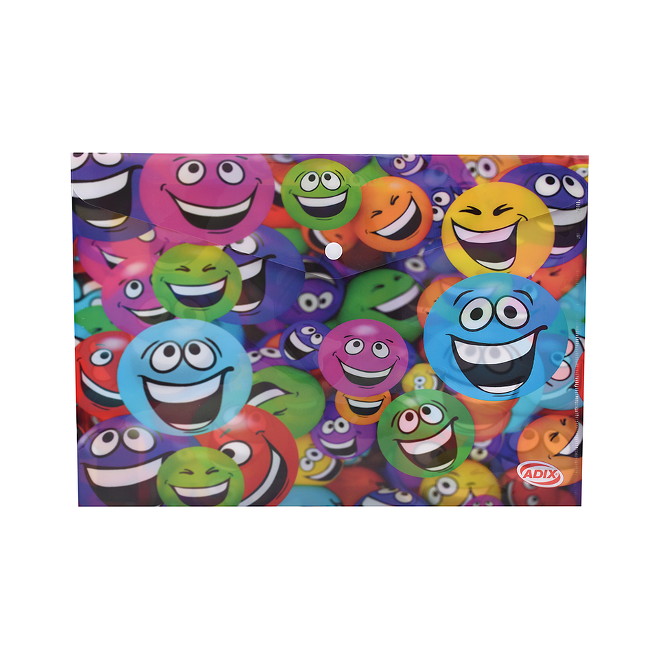 Sobre Plastico Oficio C/Broche Diseno 006 Adix 1