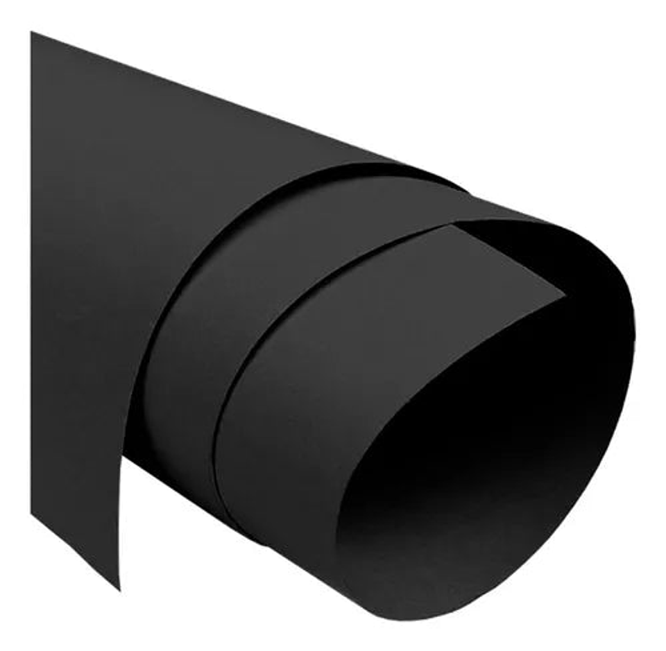 Pliego Cartulina Espanola Color Negro 1