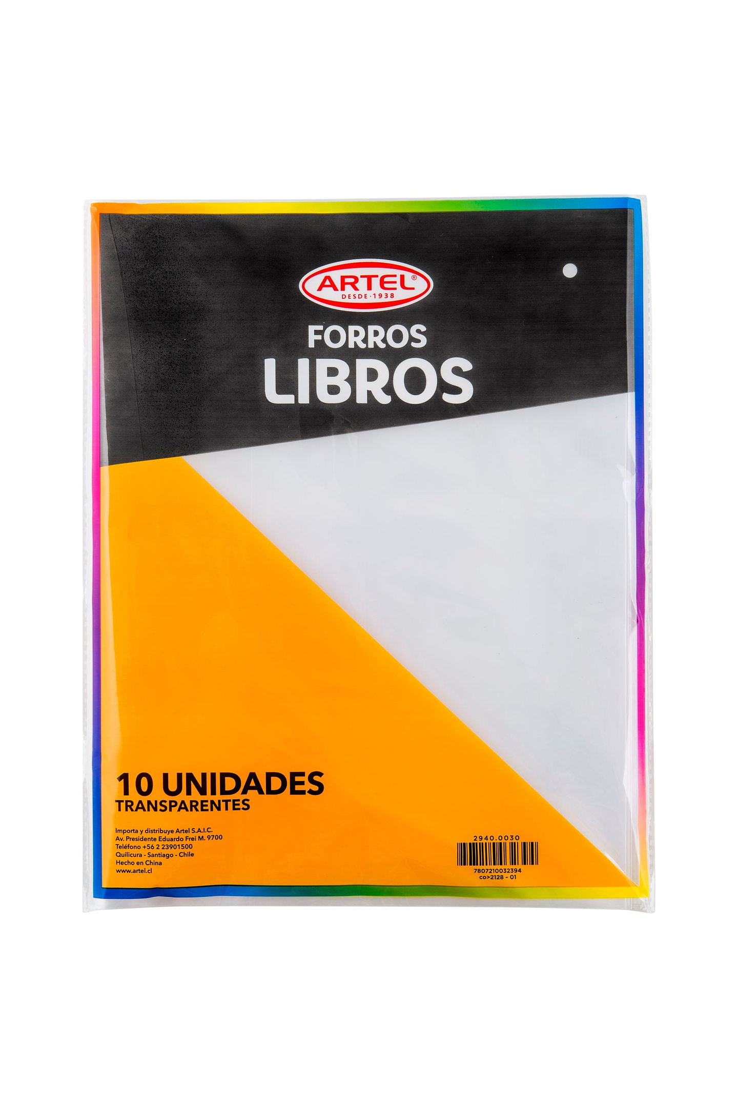 Bolsa Con 10 Forros Libro Universitario Transparente Artel 1
