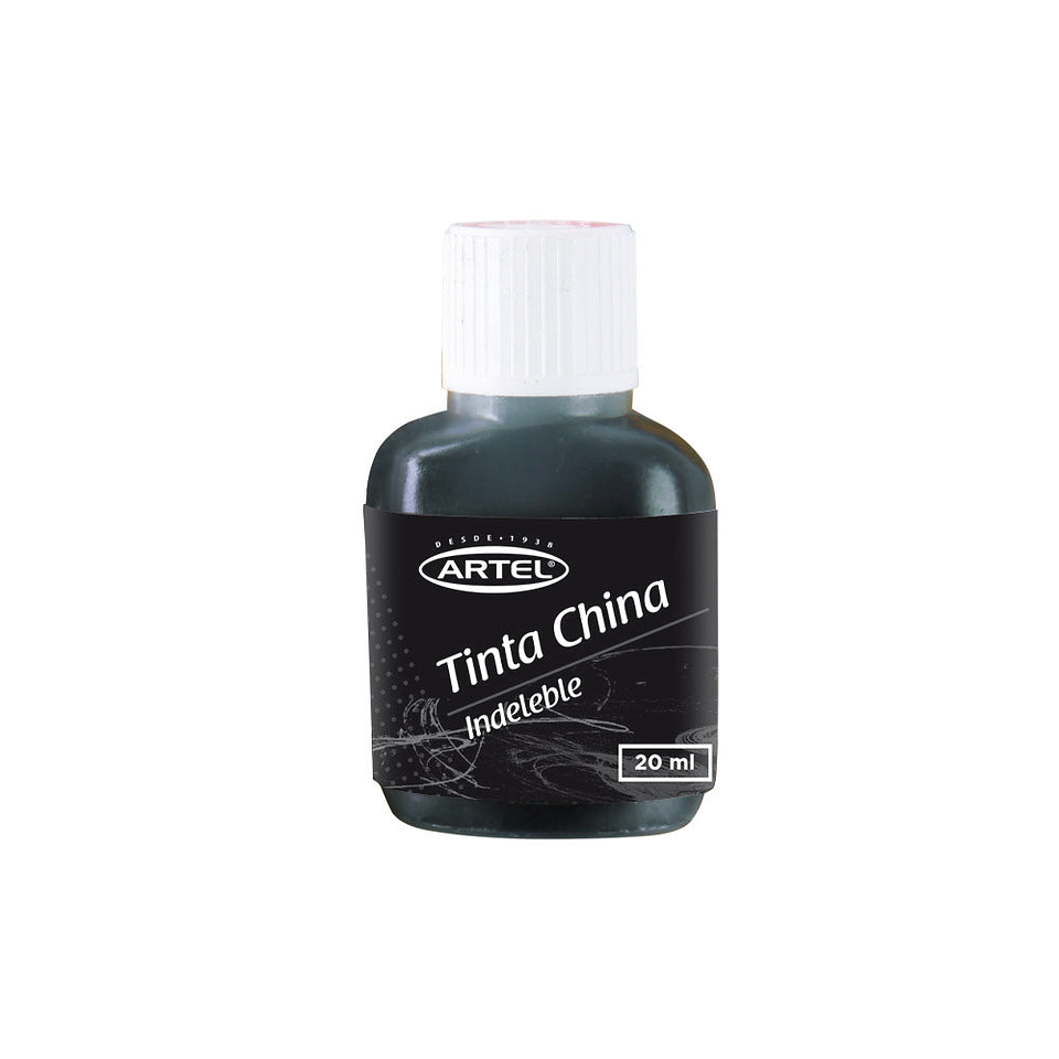 Blister Tinta China Negra 20cc Artel 1