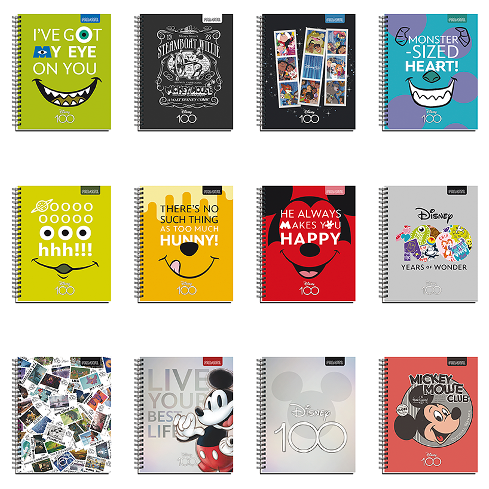 Cuaderno Universitario Disney 100 anos 100 Hjs 7mm Proarte 1