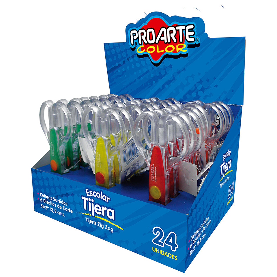 Tijera Proarte Zigzag Diseno Surtido Unidad 1