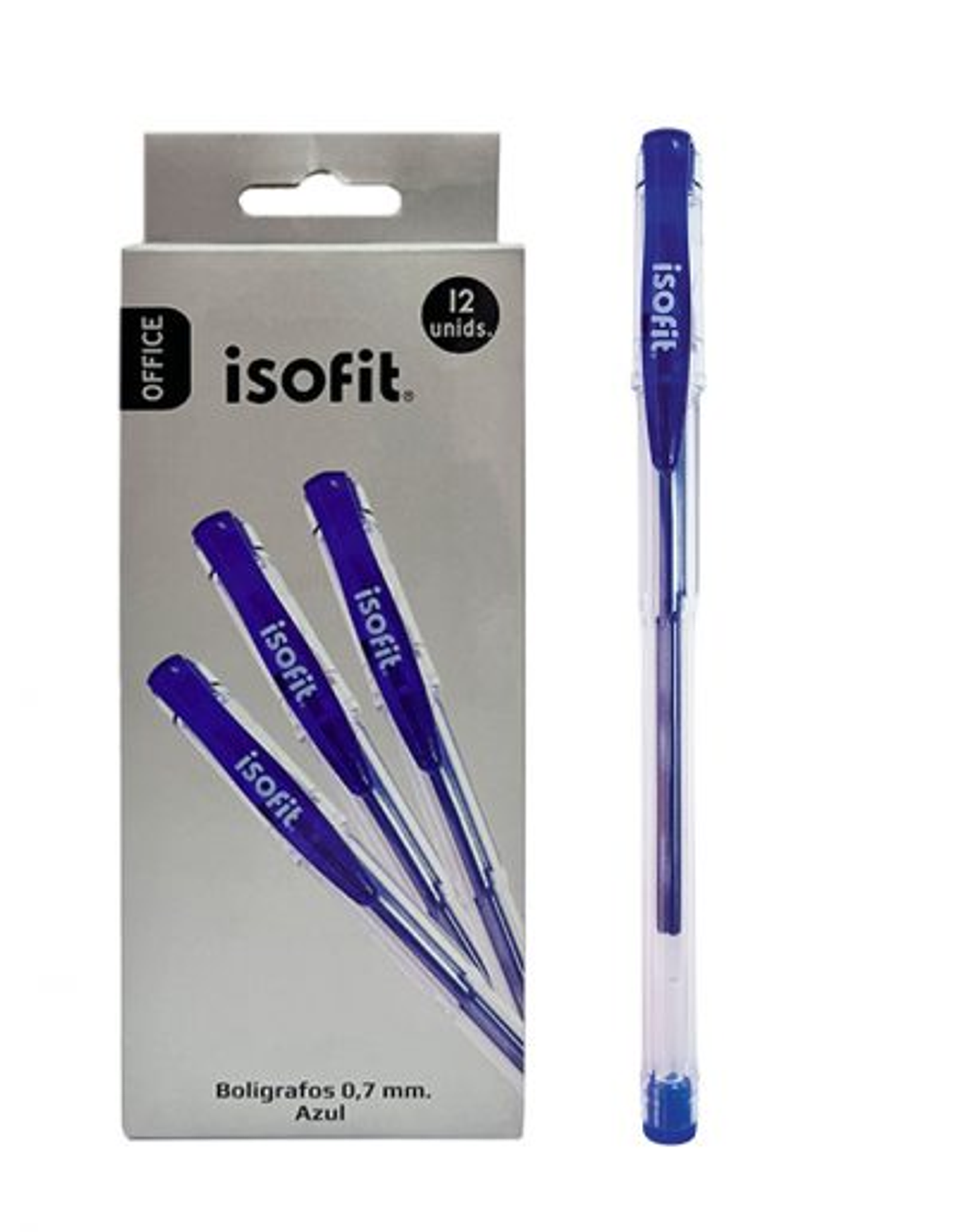 Boligrafo Lapiz Gel Isofit Azul 0,7 Mm. 1