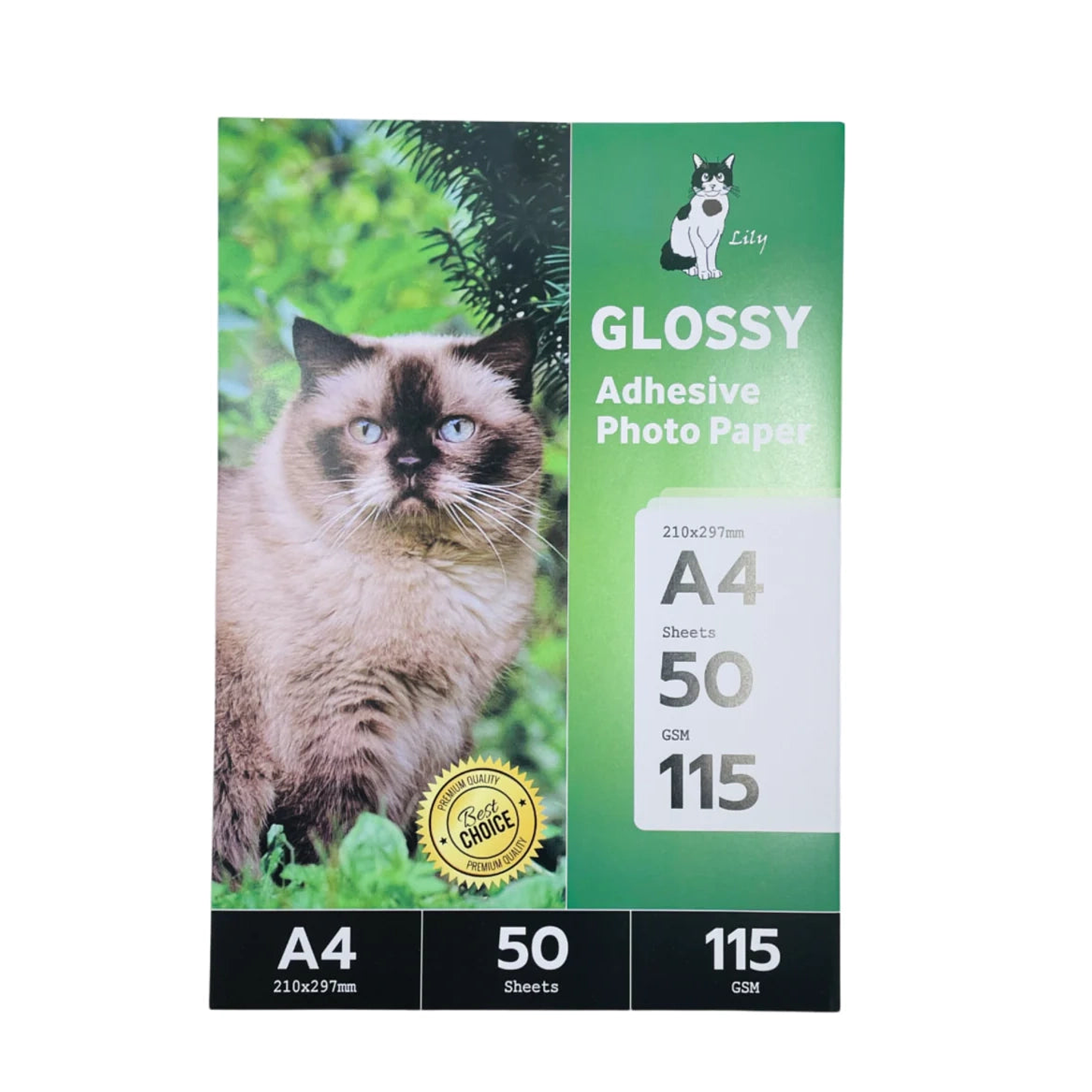 Papel Fotografico Adhesivo 115grs 50hjs Lily 1